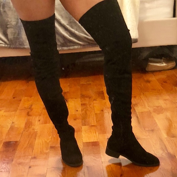 urbanog | Shoes | Stretch Velvet Thigh 